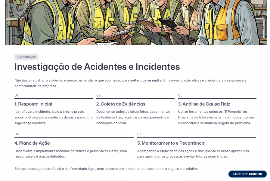 Investigação de Acidentes